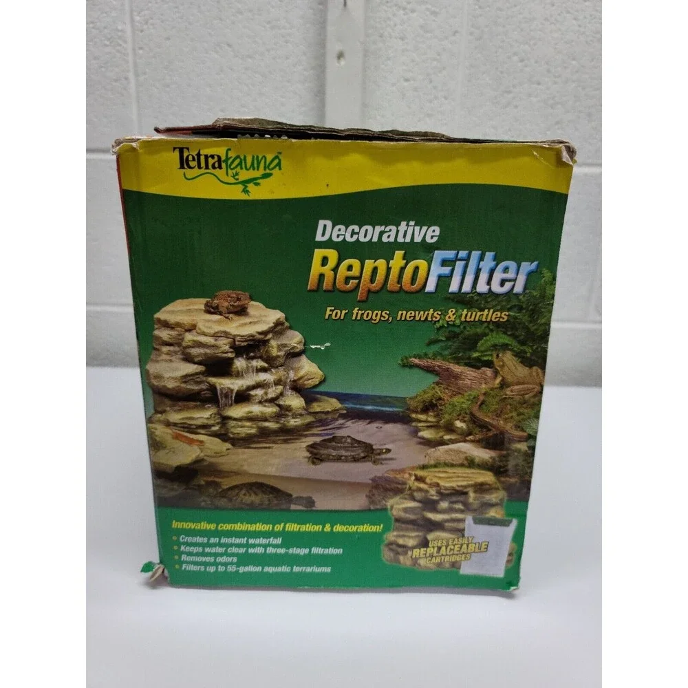 Tetra Decorative ReptoFilter, Terrarium Filtration, Keeps Water Clear